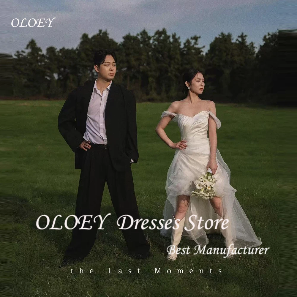 OLOEY Off Shoulder White Evening Party Dresses Korea Wedding Photo shoot Satin Simple Bride Gowns Formal Occasion Customized
OLOEY Off Shoulder White Evening Party Dresses Korea Wedding Photo shoot Satin Simple Bride Gowns Formal Occasion Customized