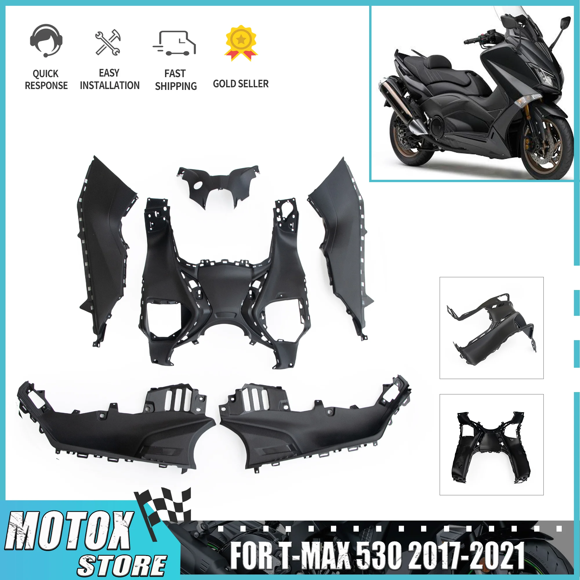 Motorcycle Fit For YAMAHA 2017 - 2021 TMAX530 T-MAX530 Internal Inner Fairing Set Bodywork Kit TMAX 530 DX SX 2018 2019 2020
Motorcycle Fit For YAMAHA 2017 - 2021 TMAX530 T-MAX530 Internal Inner Fairing Set Bodywork Kit TMAX 530 DX SX 2018 2019 2020