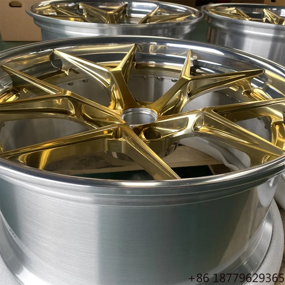 Factory Direct 24 Inch 2 Piece 6061-T6 Alloy Custom Forged Car Wheel Rim