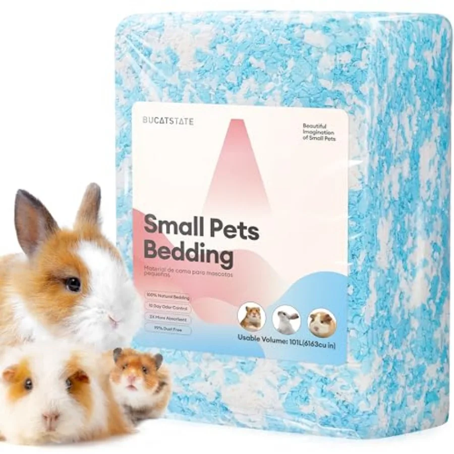 Hamster Bedding, 99% Dust-Free Guinea Pig Bedding Odor Control Paper Bedding, Cozy Small Animal Bedding for Rabbit Rat Syrian D
Hamster Bedding, 99% Dust-Free Guinea Pig Bedding Odor Control Paper Bedding, Cozy Small Animal Bedding for Rabbit Rat Syrian D