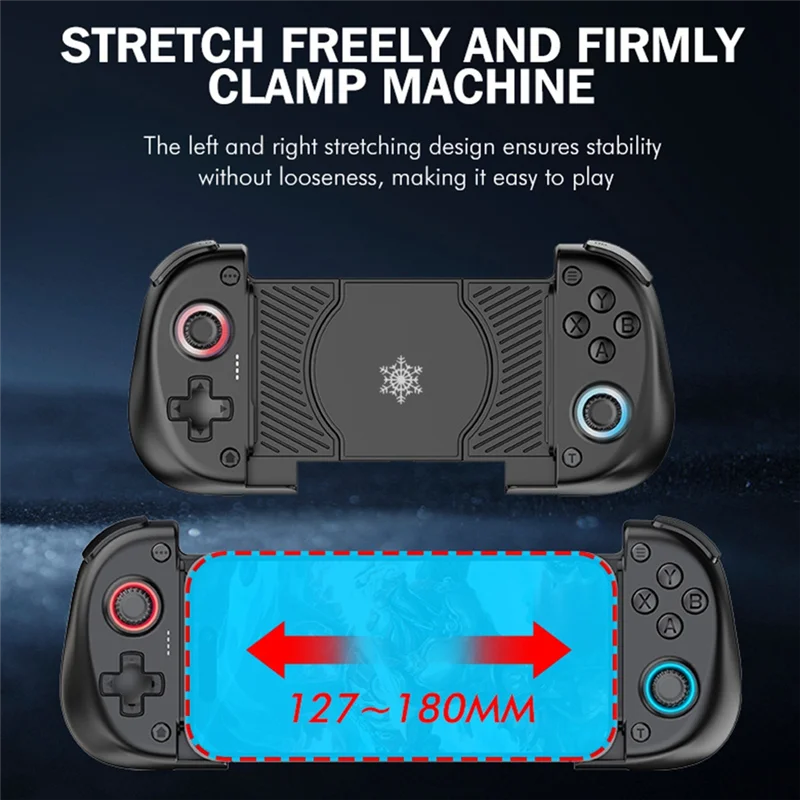 FEDI-X5 Telescopic Gamepad Wireless Mobile Gaming Controller With Cooling Fan Bluetooth Hall Effect Joystick For Smartphone
FEDI-X5 Telescopic Gamepad Wireless Mobile Gaming Controller With Cooling Fan Bluetooth Hall Effect Joystick For Smartphone