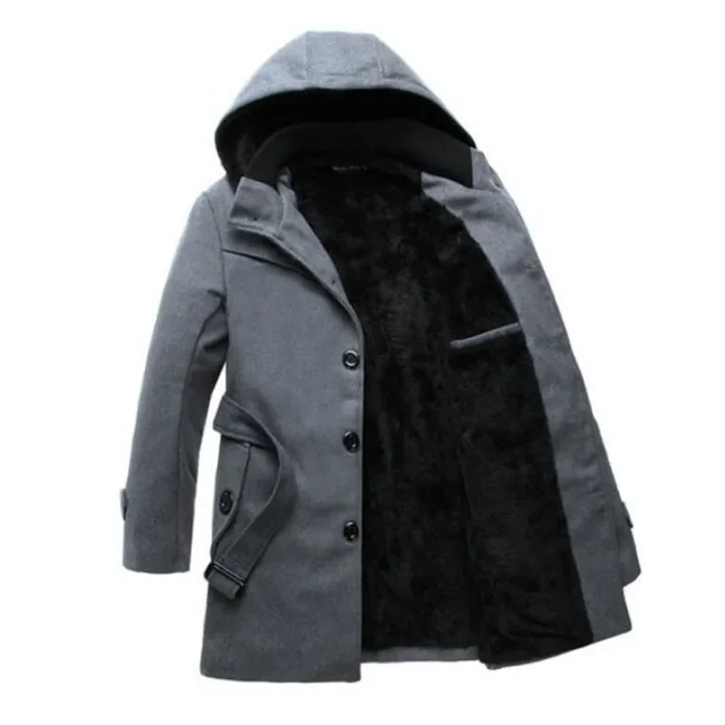 2024 Korean Style Long Woolen Jacket Hombre Mens Coat Black Coat Men's Autumn Winter Woolen Jacket Men Thickening Warm Jacket
2024 Korean Style Long Woolen Jacket Hombre Mens Coat Black Coat Men's Autumn Winter Woolen Jacket Men Thickening Warm Jacket