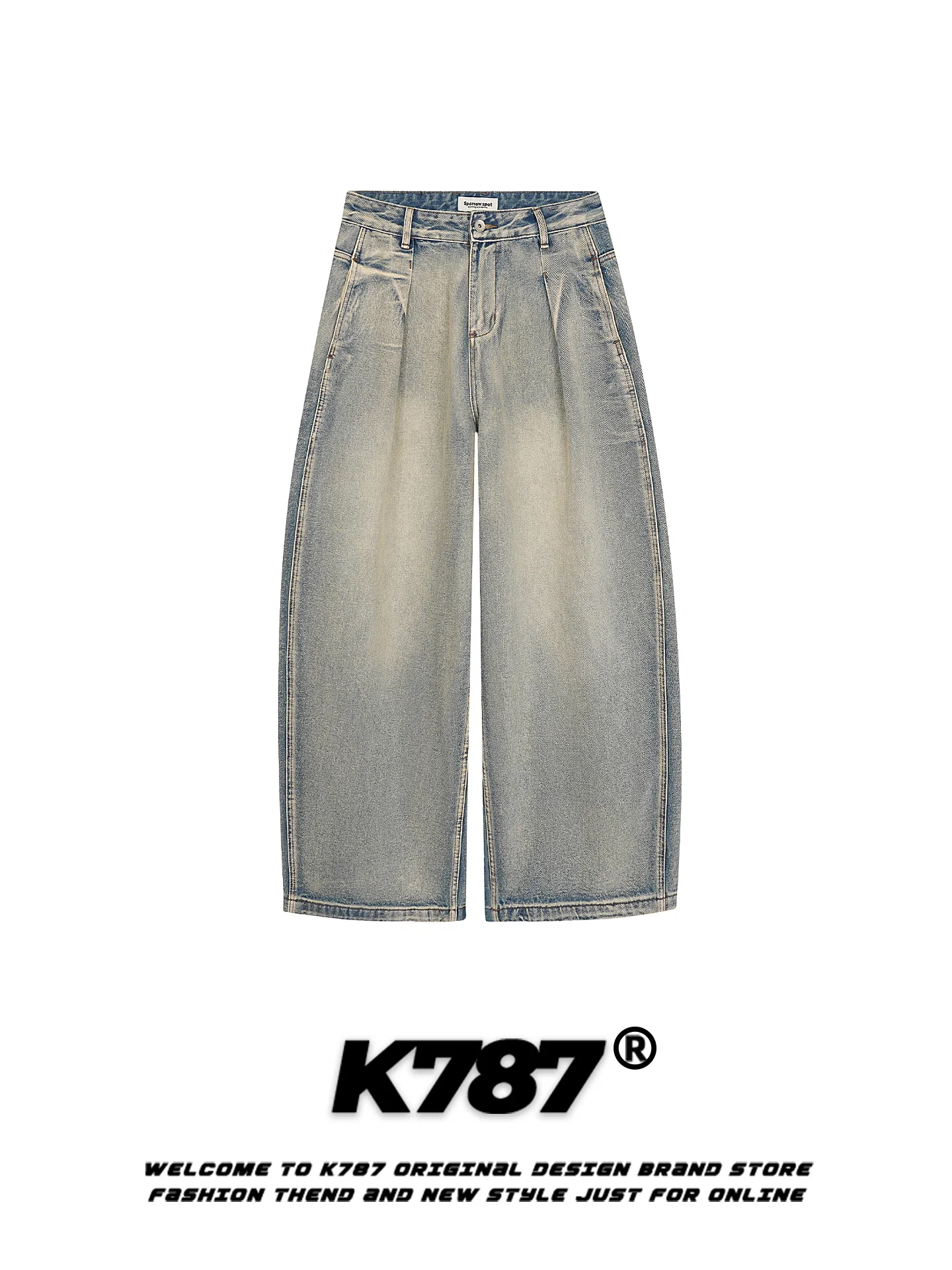 K787 American Style Vintage Faded Denim Jeans Men's Women's Loose Slim High Waist Casual Wide Leg Knife Pants Cotton Polyeste...
K787 American Style Vintage Faded Denim Jeans Men's Women's Loose Slim High Waist Casual Wide Leg Knife Pants Cotton Polyeste...