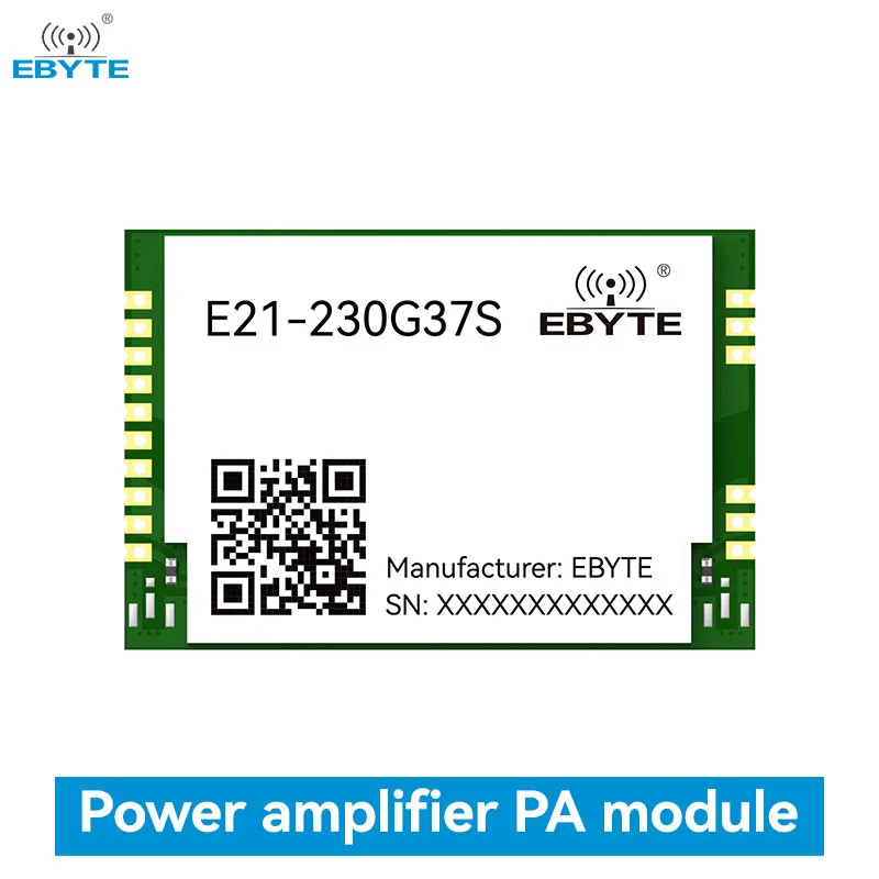 Беспроводной модуль усилителя мощности RF, 230/433 МГц, EBYTE E21-400G37S/E21-230G37S, 37 дБм, 5 Вт, модуль SMD дальнего действия, 20 км, отверстие для штамповки LNA
Беспроводной модуль усилителя мощности RF, 230/433 МГц, EBYTE E21-400G37S/E21-230G37S, 37 дБм, 5 Вт, модуль SMD дальнего действия, 20 км, отверстие для штамповки LNA