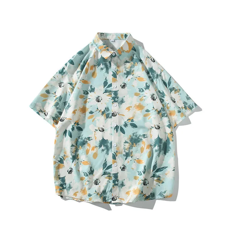 Men's Summer New Chinese Style Plus Size Casual Loose Turn-down Collar Fashion Printed Shirt
Men's Summer New Chinese Style Plus Size Casual Loose Turn-down Collar Fashion Printed Shirt