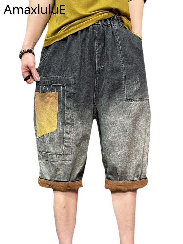 AmaxLuLuE 2025 Summer Streetwear Womens Fashion Loose Denim Pants Ladies Casual Vintage Jeans Classic Luxury Punk Harem Trousers
AmaxLuLuE 2025 Summer Streetwear Womens Fashion Loose Denim Pants Ladies Casual Vintage Jeans Classic Luxury Punk Harem Trousers
