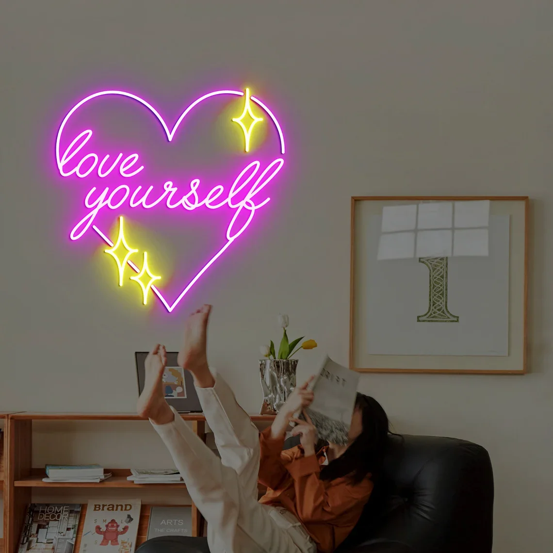 Love Yourself Neon Sign Bedroom Art Neon Wall Decor Birthday Decor Personalized Gift for Yourself
Love Yourself Neon Sign Bedroom Art Neon Wall Decor Birthday Decor Personalized Gift for Yourself