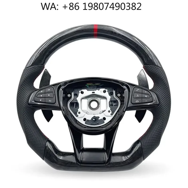 LED Racing Carbon Fiber Leather Steering Wheel Hot Modified Upade Trim Fit A45 E300 C63 C200 GLC260 Car Models
LED Racing Carbon Fiber Leather Steering Wheel Hot Modified Upade Trim Fit A45 E300 C63 C200 GLC260 Car Models