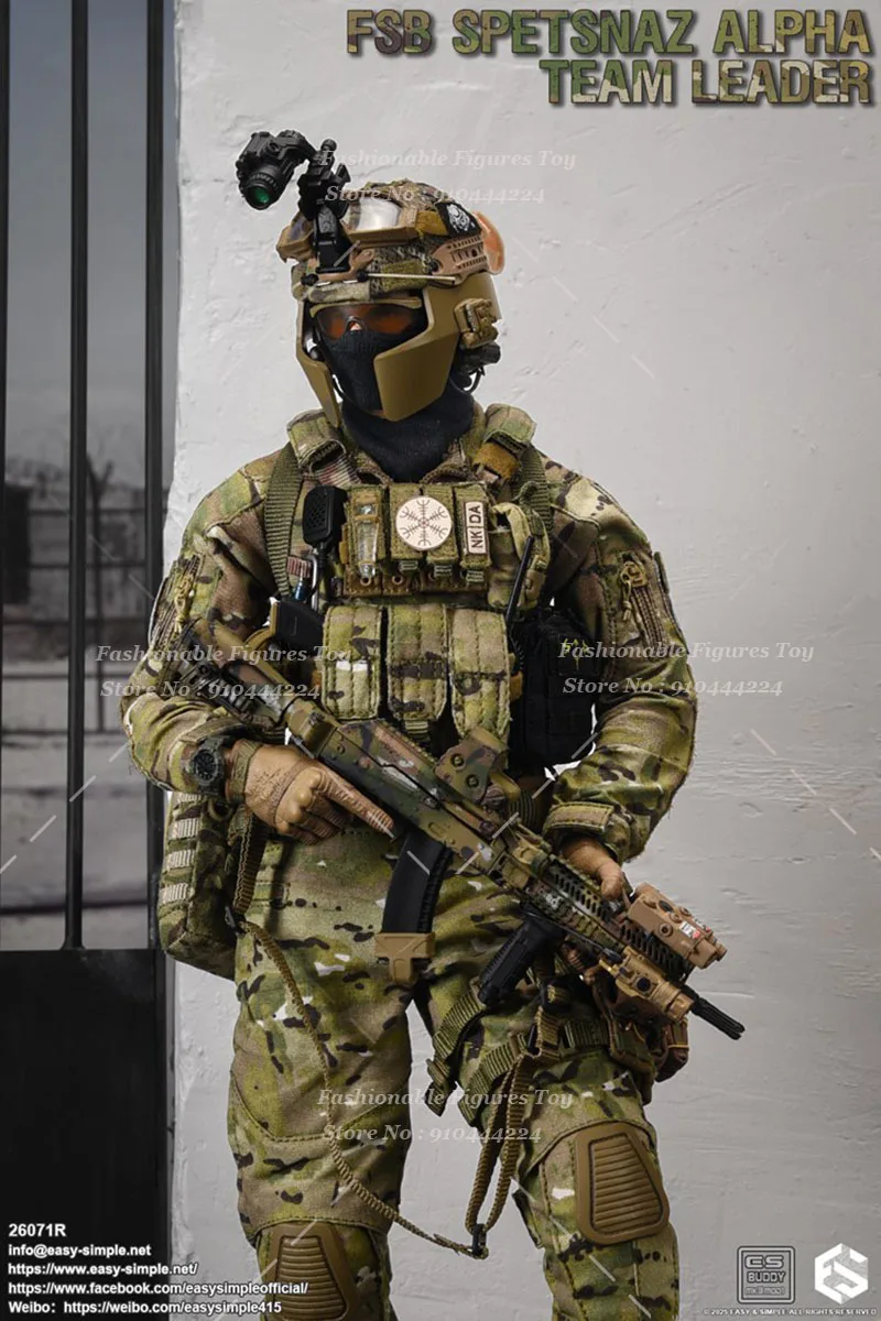 Esay&Simple ES 26071 R 1/6 Men Soldier Fsbs Spetsnaz Alpha Team Leader Full Set 12Inch Action Figure Military Combat Dolls
Esay&Simple ES 26071 R 1/6 Men Soldier Fsbs Spetsnaz Alpha Team Leader Full Set 12Inch Action Figure Military Combat Dolls
