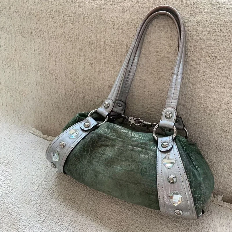 Y2k Style Vintage Shoulder Bag Women Gemstone Decor Underarm Bag Versatile Casual Hobo Bag Fashion Versatile Commuter Tote Bag
Y2k Style Vintage Shoulder Bag Women Gemstone Decor Underarm Bag Versatile Casual Hobo Bag Fashion Versatile Commuter Tote Bag