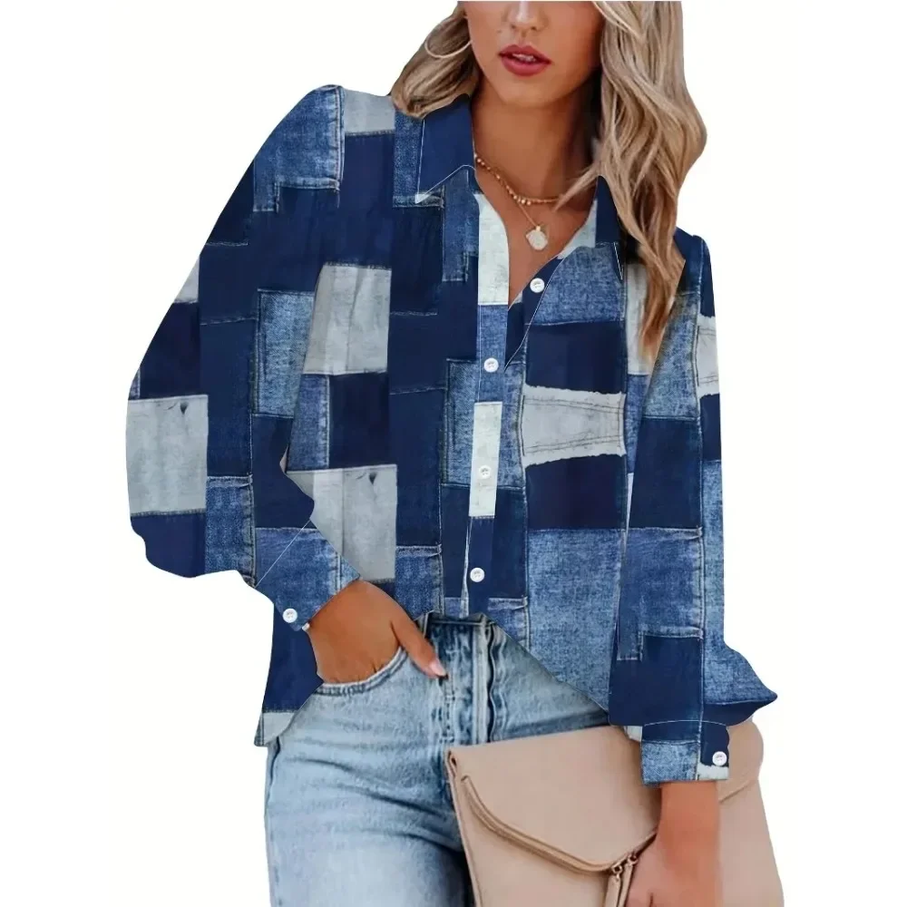 Женская осенняя клетчатая рубашка на пуговицах размера плюс 1XL-5XL, рубашка с длинными рукавами, модная повседневная дышащая рубашка с лацканами
Женская осенняя клетчатая рубашка на пуговицах размера плюс 1XL-5XL, рубашка с длинными рукавами, модная повседневная дышащая рубашка с лацканами
