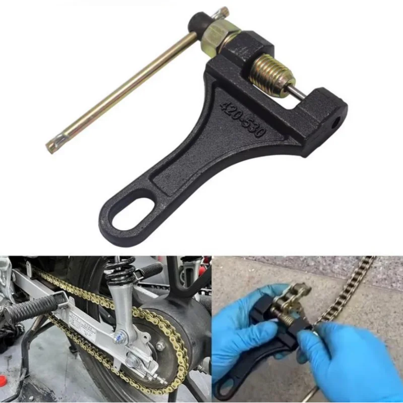 Universal Carbon Steel Spanner Link Splitter Pin Remover 420-530 Chain Breaker Cutter Repair Tools for Motorcycle Bike ATV
Universal Carbon Steel Spanner Link Splitter Pin Remover 420-530 Chain Breaker Cutter Repair Tools for Motorcycle Bike ATV