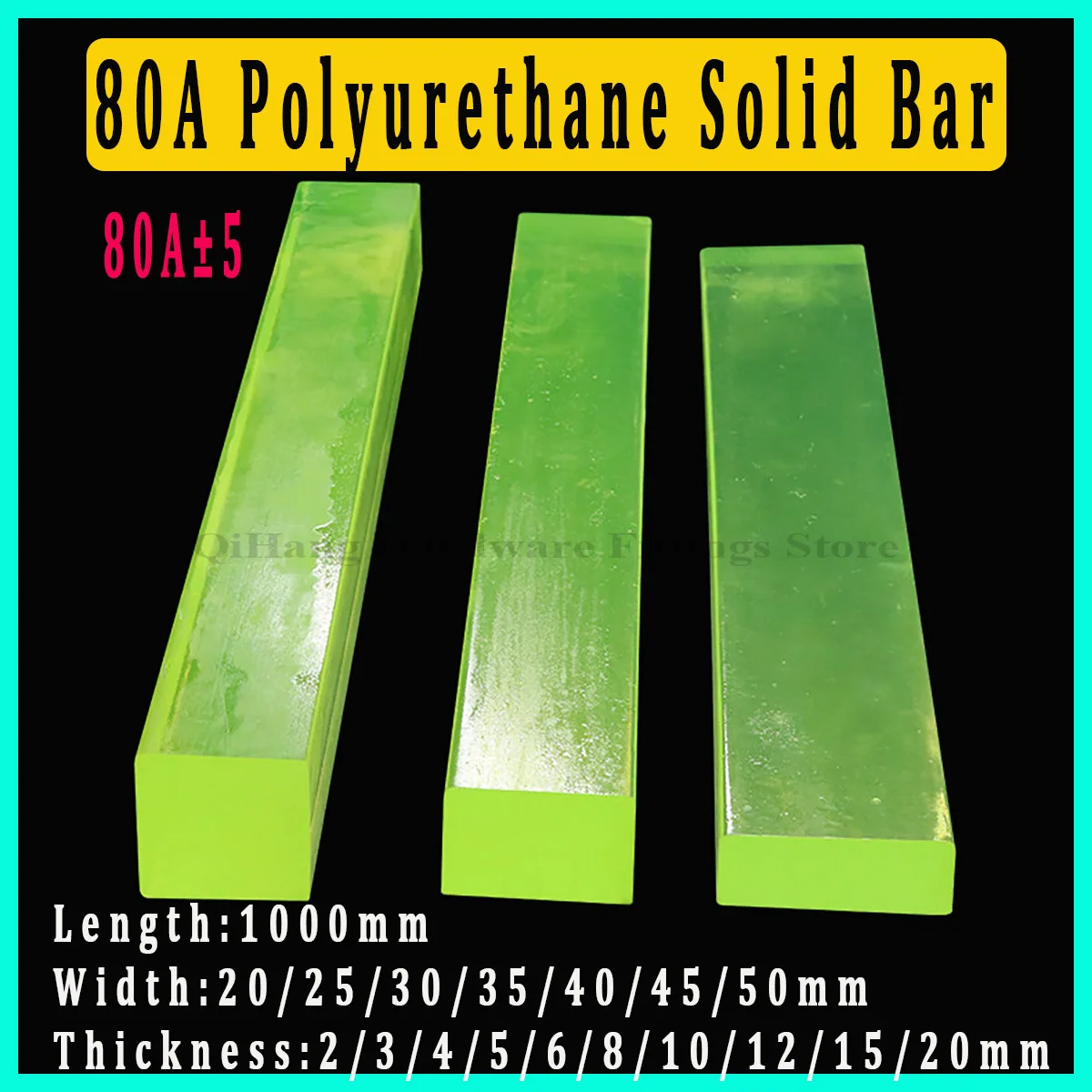 80A Shore Hardness PU Square Rod, 1m Polyurethane Solid Bar, Wear Oil Resistant Elastic Strip for Industrial Machinery DIY
80A Shore Hardness PU Square Rod, 1m Polyurethane Solid Bar, Wear Oil Resistant Elastic Strip for Industrial Machinery DIY