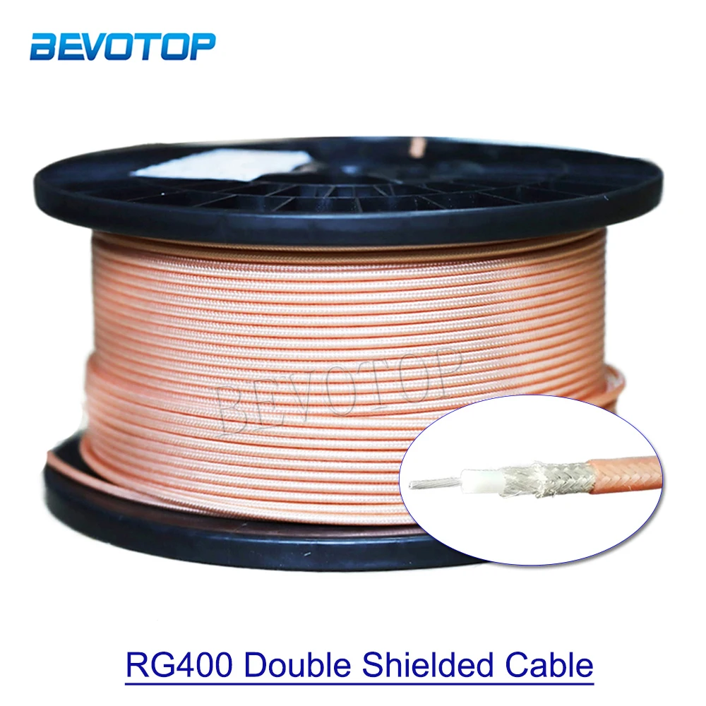 Brown RG400 Silver-plated Copper Double Shielded Cable RG-400 High Quality Low Loss 50-3 RF Coaxial Cable Jumper Wire Cord
Brown RG400 Silver-plated Copper Double Shielded Cable RG-400 High Quality Low Loss 50-3 RF Coaxial Cable Jumper Wire Cord