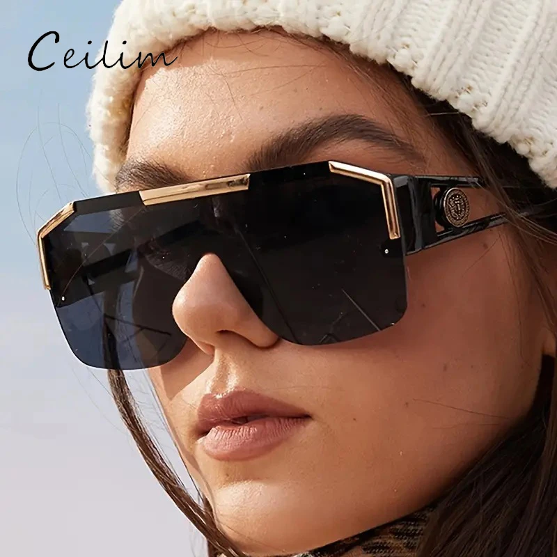Aviator Sunglasses Trend Large Frame Sunglasses Female Lion Head One Piece Personalized Hollow Out Mirror Legs Glasses
Aviator Sunglasses Trend Large Frame Sunglasses Female Lion Head One Piece Personalized Hollow Out Mirror Legs Glasses