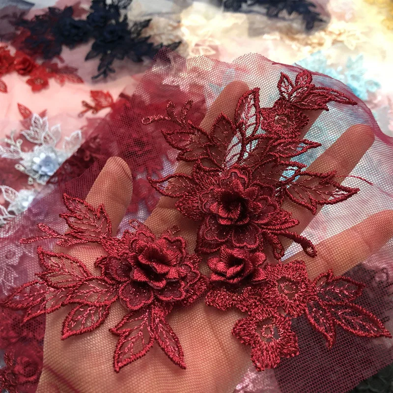Three Dimensional Floral Tulle Embroidery Lace Applique Patch Hand Sewn DIY Decor for Wedding Dresses Clothing Accessories
Three Dimensional Floral Tulle Embroidery Lace Applique Patch Hand Sewn DIY Decor for Wedding Dresses Clothing Accessories