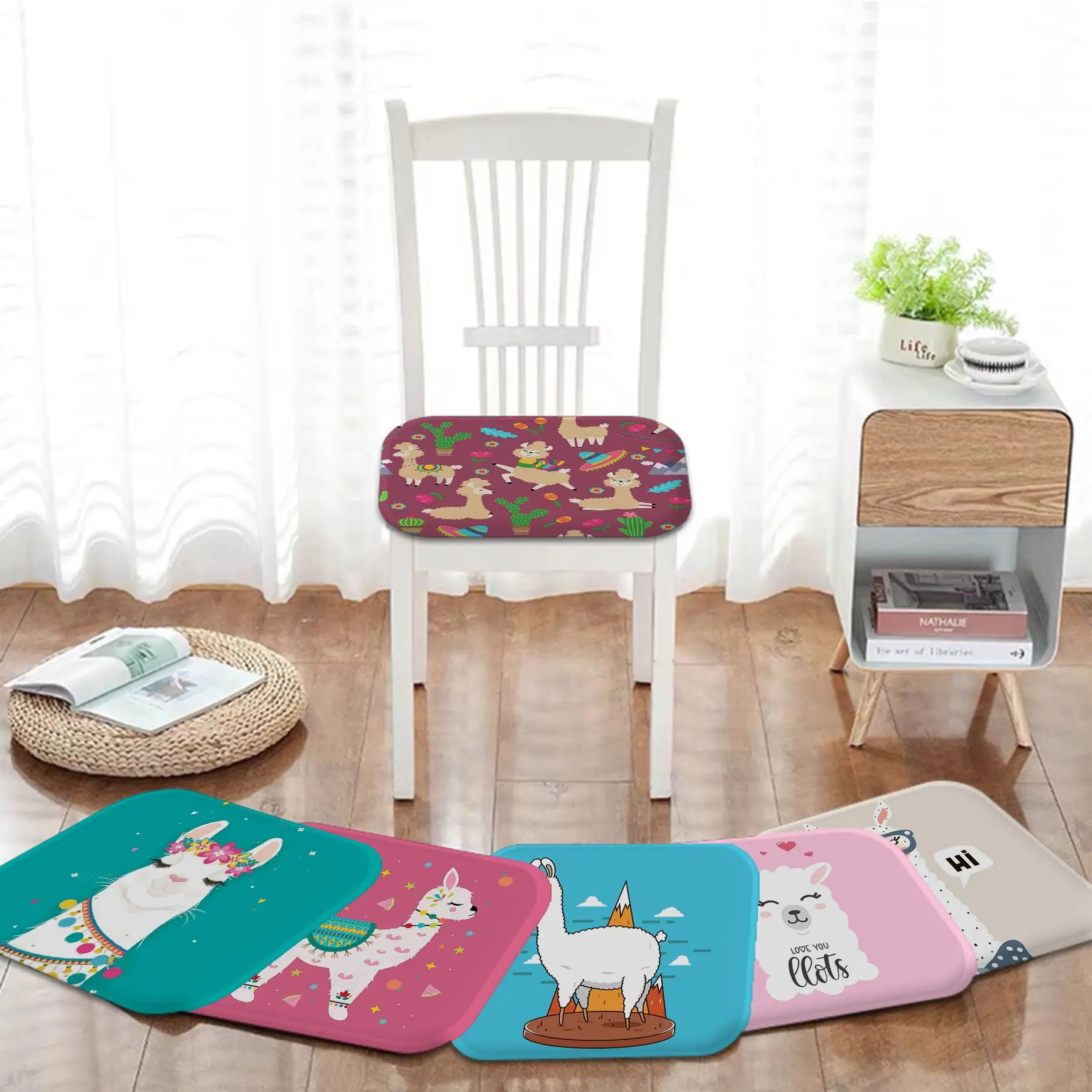 Cute Llama Alpaca Animals Cushion Mat Nordic Printing Chair Cushion Soft Office Car Seat Comfort Breathable 45x45cm Sofa Cushion
Cute Llama Alpaca Animals Cushion Mat Nordic Printing Chair Cushion Soft Office Car Seat Comfort Breathable 45x45cm Sofa Cushion