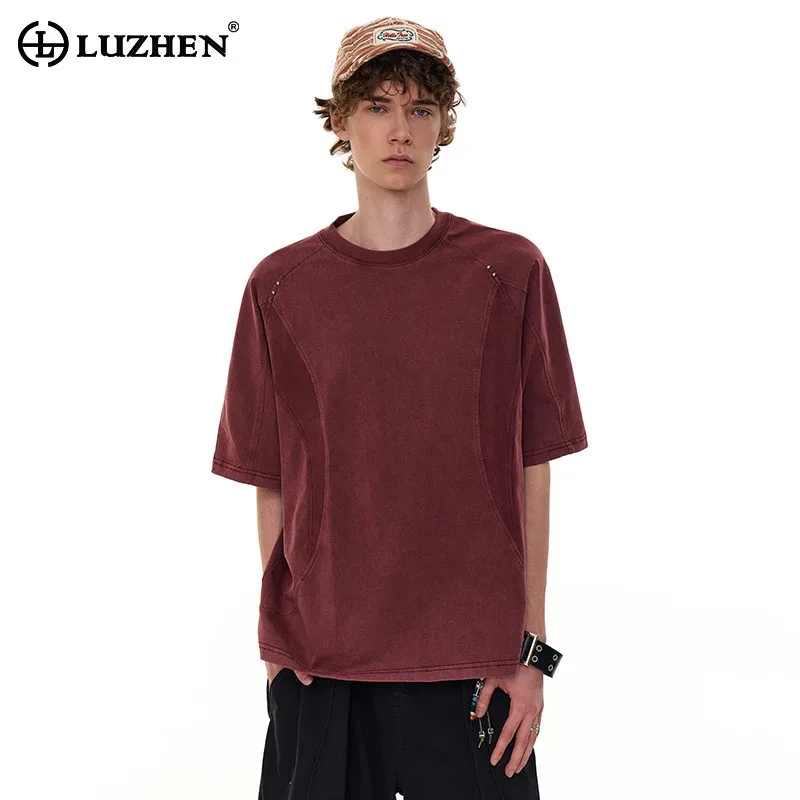 LUZHEN 2025 Summer New Loose Short Sleeve T-shirt Men's Fashion High Quality Handsome Casual Male Clothes Round Neck Tops JY3330
LUZHEN 2025 Summer New Loose Short Sleeve T-shirt Men's Fashion High Quality Handsome Casual Male Clothes Round Neck Tops JY3330