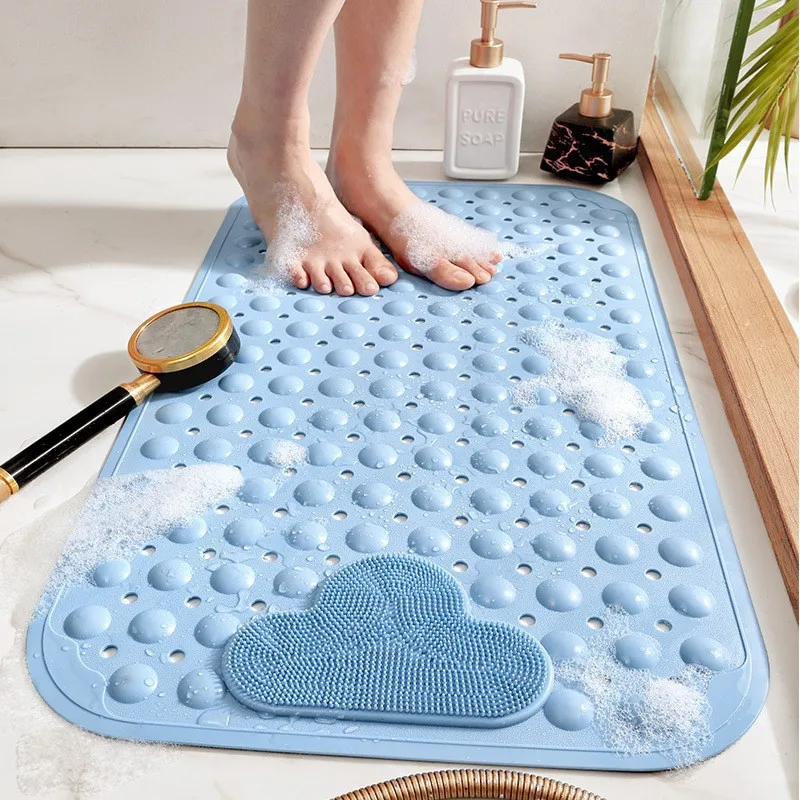 1pc PVC Non-slip Shower Mat with Suction Cups & Drain Holes, Massage Shower Rug Bathroom Mat Bathtub Mat Bath Rugs, 15.7x27.5in
1pc PVC Non-slip Shower Mat with Suction Cups & Drain Holes, Massage Shower Rug Bathroom Mat Bathtub Mat Bath Rugs, 15.7x27.5in