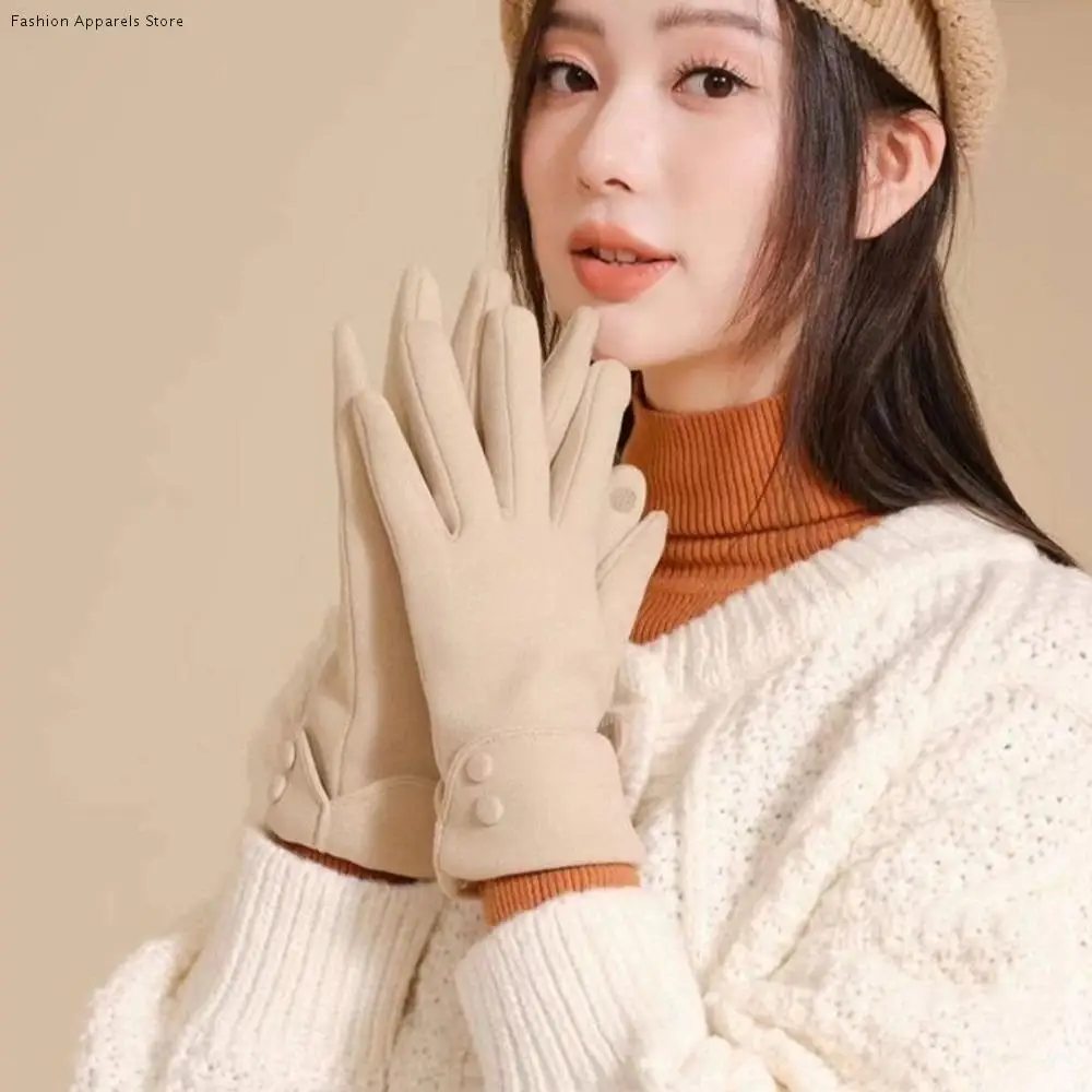 Vintage Thickened Women Suede Gloves Full Finger Windproof Touch Screen Gloves Plush Keep Warm Winter Mittens Driving
Vintage Thickened Women Suede Gloves Full Finger Windproof Touch Screen Gloves Plush Keep Warm Winter Mittens Driving