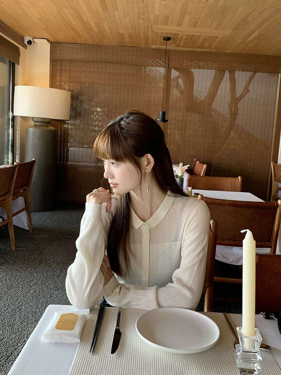 Silk Wool Blend Knitwear Micro Transparent Textured Sensation Silk Wool Mixed Fabric Base Layer Women's Faion
Silk Wool Blend Knitwear Micro Transparent Textured Sensation Silk Wool Mixed Fabric Base Layer Women's Faion