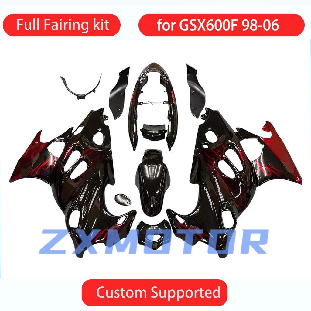 Обтекатели горячего стиля GSX750F 1998 1999 2000 2001 2002 2003 2004 2005 2006, комплект обтекателей мотоцикла для GSX600F 98-06
Обтекатели горячего стиля GSX750F 1998 1999 2000 2001 2002 2003 2004 2005 2006, комплект обтекателей мотоцикла для GSX600F 98-06
