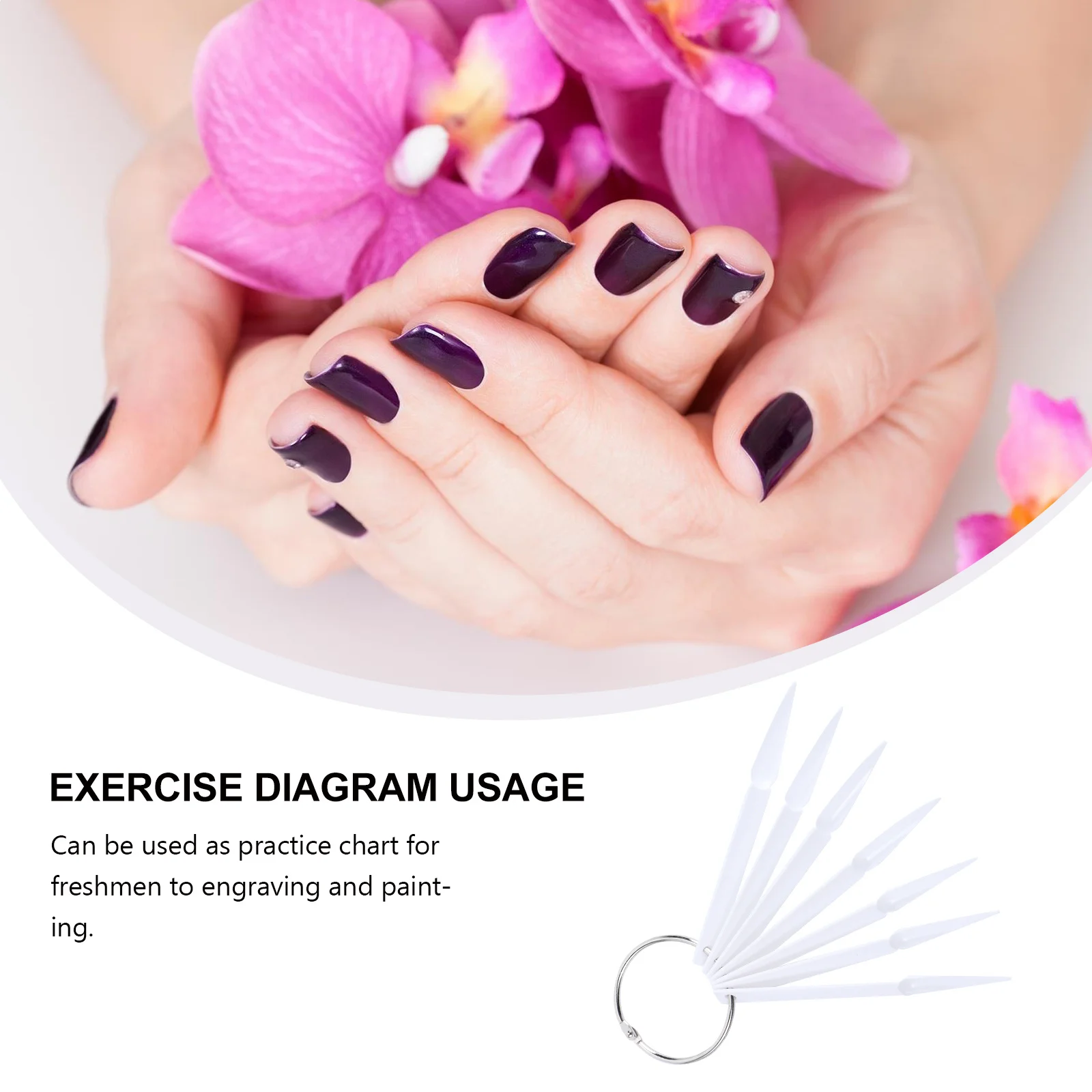 100Pcs Nail Practice Tips Fan Shaped Nail Color Plates Easy Reorder Manicure Display Board for Art Painting
100Pcs Nail Practice Tips Fan Shaped Nail Color Plates Easy Reorder Manicure Display Board for Art Painting