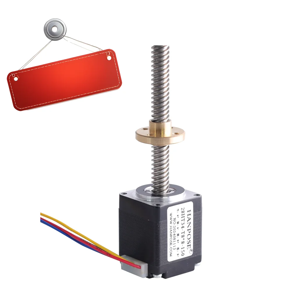 2PCS stepper motor nema11 shaft 5mm large torque 0.1N.m 11HS3410-T5 straight screw step motor L50 100 150mm for
2PCS stepper motor nema11 shaft 5mm large torque 0.1N.m 11HS3410-T5 straight screw step motor L50 100 150mm for