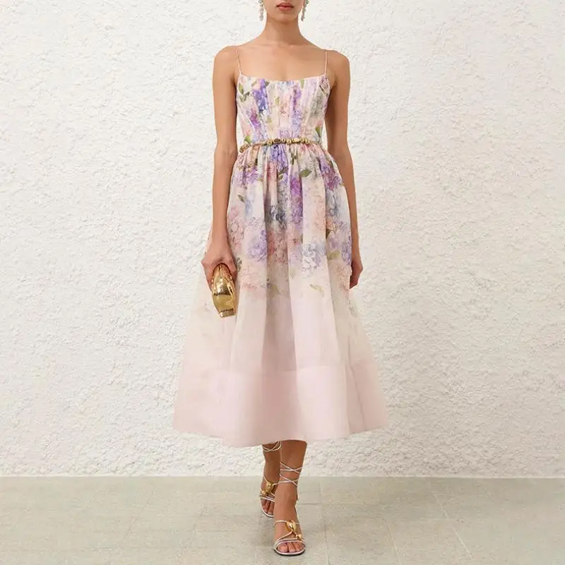 Design Sense Printed Sling Dress Women's Summer New Strapless Lace-up Waist Tight-up Long Dresses
Design Sense Printed Sling Dress Women's Summer New Strapless Lace-up Waist Tight-up Long Dresses