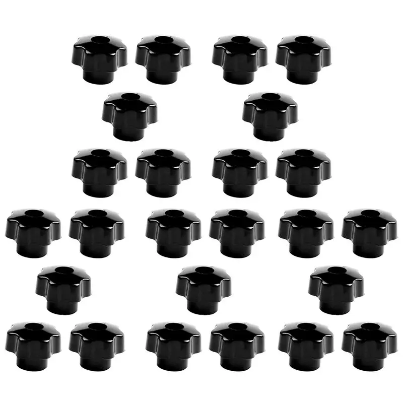 Most-25 Pieces Black Star Grip Knobs, Female Thread Diameter 8Mm, Head Diameter 40Mm
Most-25 Pieces Black Star Grip Knobs, Female Thread Diameter 8Mm, Head Diameter 40Mm