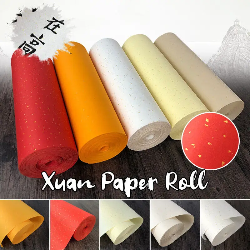 Xuan Paper Roll with Golden Point Couplets Rice Paper for Calligraphy Practice DIY Painting Writing Blank Sumi Paper New
Xuan Paper Roll with Golden Point Couplets Rice Paper for Calligraphy Practice DIY Painting Writing Blank Sumi Paper New