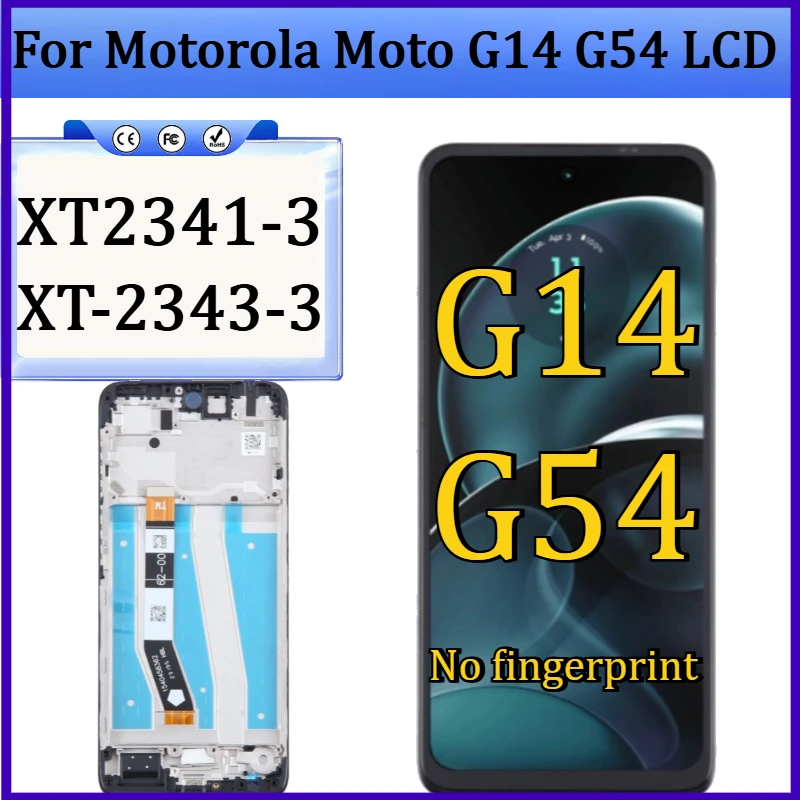 New TFT XT2341-3 For Motorola Moto G14 LCD Touch Screen Digitizer Assembly Replacement Display for Moto G54 XT-2343-3 LCD +frame
New TFT XT2341-3 For Motorola Moto G14 LCD Touch Screen Digitizer Assembly Replacement Display for Moto G54 XT-2343-3 LCD +frame