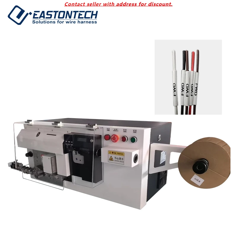 EW-1260 Cable Manufacturing Equipment 0.5-6mm2 Wire ID Printer Applicator Wire Cut Strip Machines With In-line Labeling System
EW-1260 Cable Manufacturing Equipment 0.5-6mm2 Wire ID Printer Applicator Wire Cut Strip Machines With In-line Labeling System