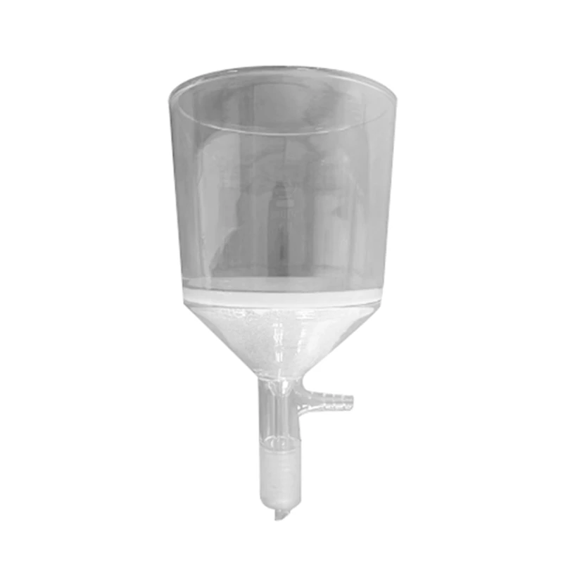 NEW-Borosilicate Glass Fine Frit Buchner Filter Funnel (G3), 24/40 Standard Taper Nipple & Vacuum Serrated Tube
NEW-Borosilicate Glass Fine Frit Buchner Filter Funnel (G3), 24/40 Standard Taper Nipple & Vacuum Serrated Tube
