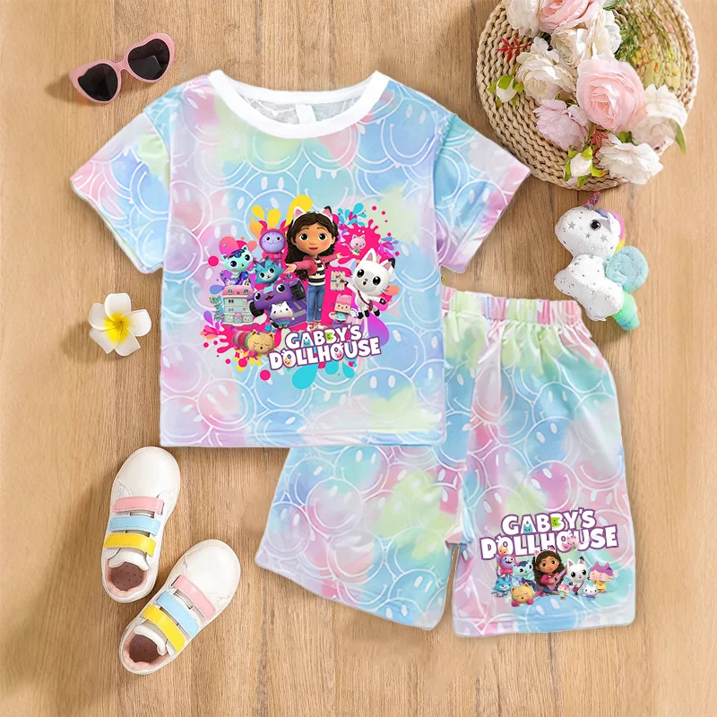 2pcs Gabby Dollhouse Sets Summer Breathable Sweat Absorbent Kids Clothes Girls Kawaii Anime Smile Short Sleeve Thin Suit Gift
2pcs Gabby Dollhouse Sets Summer Breathable Sweat Absorbent Kids Clothes Girls Kawaii Anime Smile Short Sleeve Thin Suit Gift
