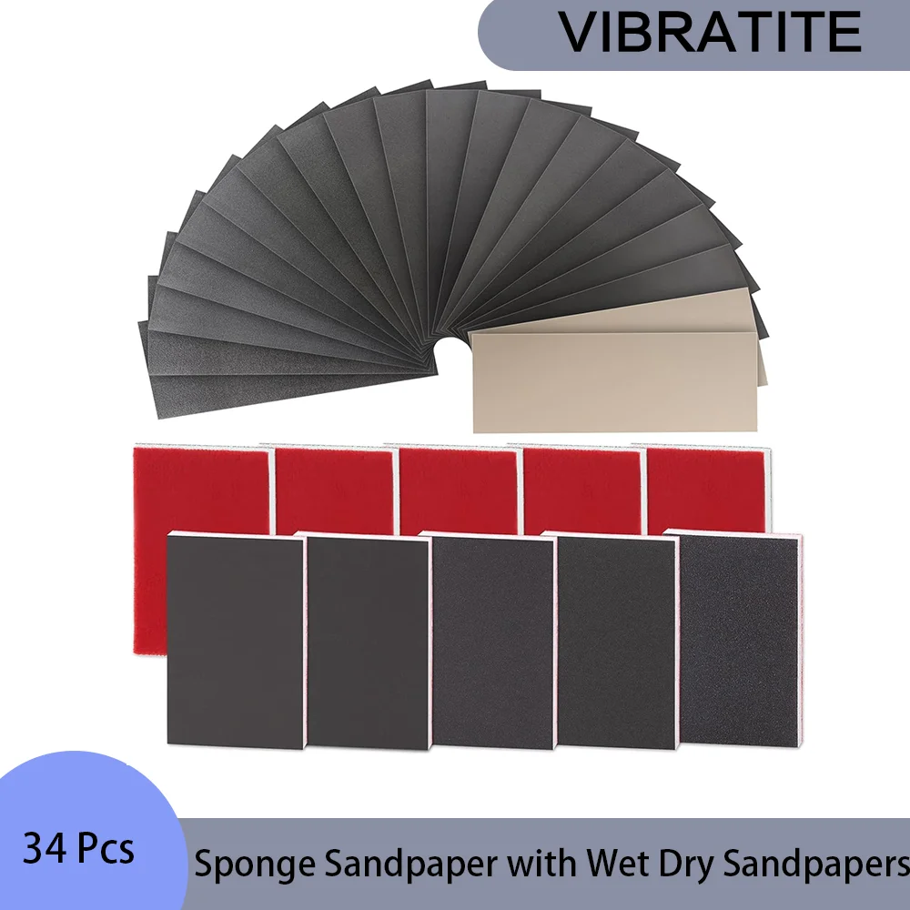 34 шт. 3X4-дюймовая губчатая наждачная бумага с набором наждачной бумаги для влажной и сухой уборки 3,6X9 дюймов для полировки и шлифования кузова металла
34 шт. 3X4-дюймовая губчатая наждачная бумага с набором наждачной бумаги для влажной и сухой уборки 3,6X9 дюймов для полировки и шлифования кузова металла