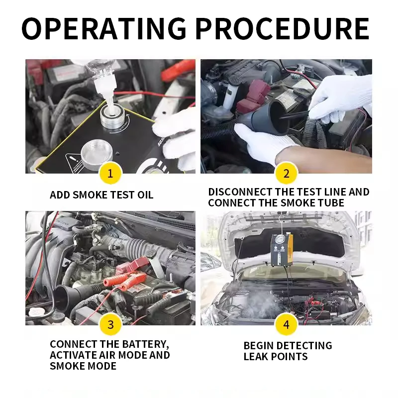 Automotive Smoke Leak Detector EVAP Smoke Generator Dual-Mode Vacuum Diagnostic Tool For Automotive Fuel System Leak Detection
Automotive Smoke Leak Detector EVAP Smoke Generator Dual-Mode Vacuum Diagnostic Tool For Automotive Fuel System Leak Detection