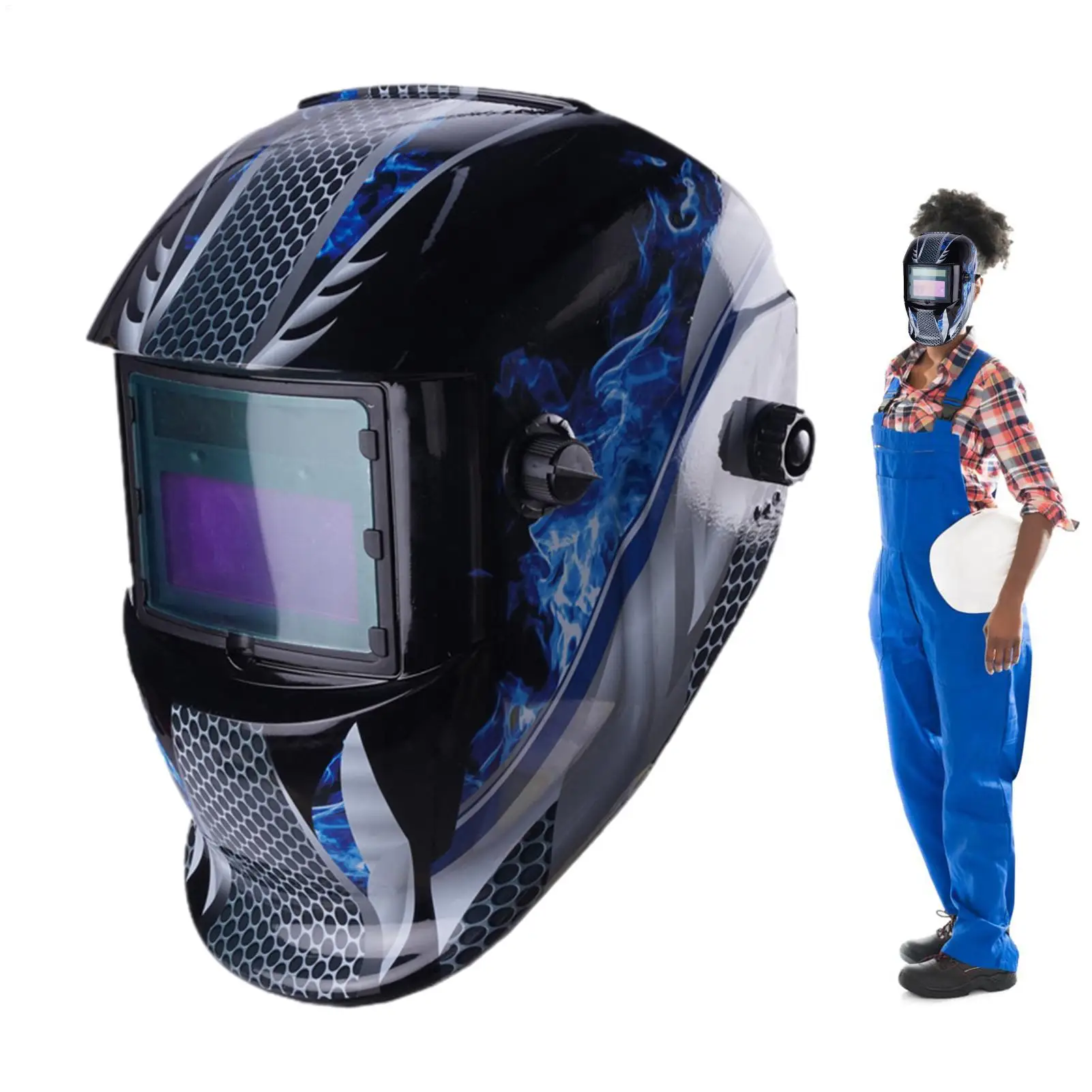Welding Helmet Auto Darkening Breathable Welding Protector Welder Welding Mask Heat Insulating Headgear Face Protector Hood
Welding Helmet Auto Darkening Breathable Welding Protector Welder Welding Mask Heat Insulating Headgear Face Protector Hood