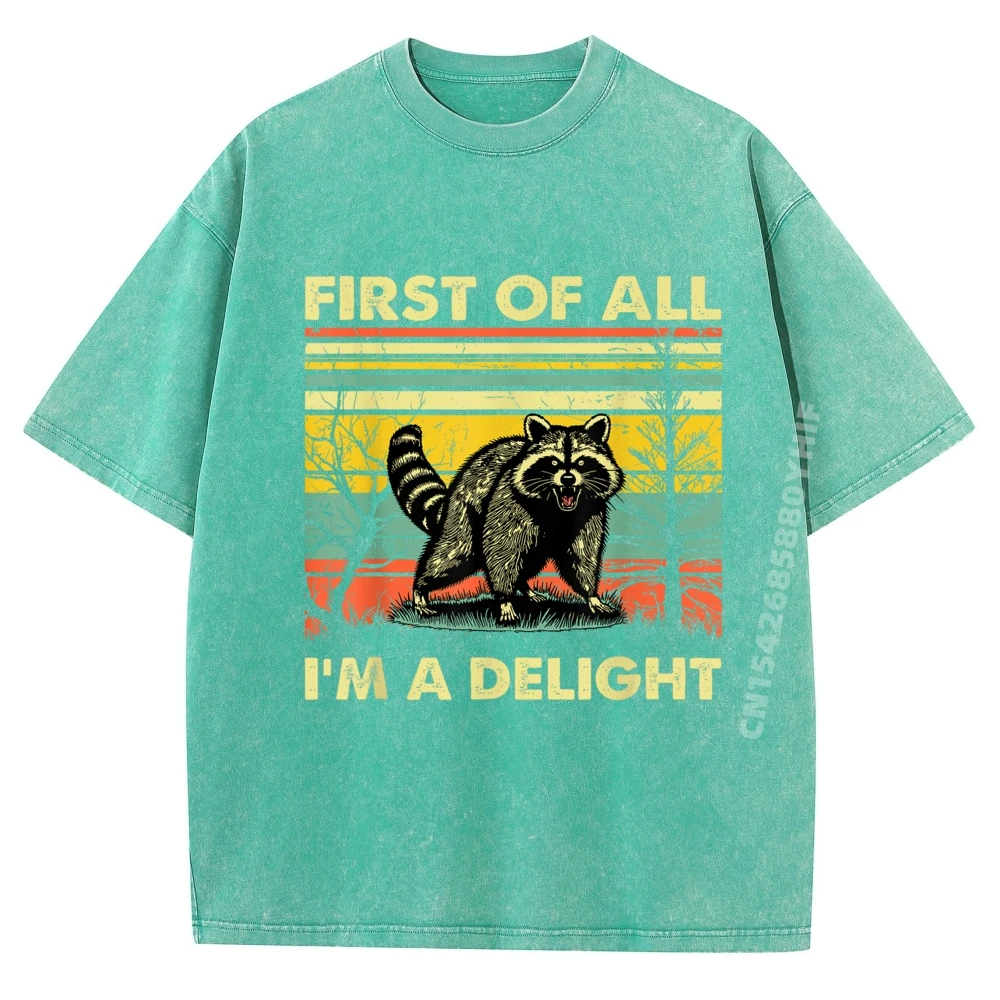Fashion Retro First Of All I'm A Delight All Cotton Youth Tshirts Funny Short Sleeve Cute Outdoor Retro Washed T Shirts
Fashion Retro First Of All I'm A Delight All Cotton Youth Tshirts Funny Short Sleeve Cute Outdoor Retro Washed T Shirts