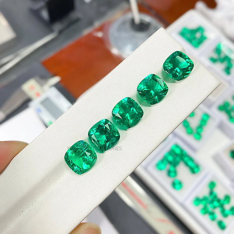 Lab Colombian Hydrothermal Green Cushion Cut Hign Quality For Jewelry Making Selectable AGL Certificate Loose Emerald Gemstone
Lab Colombian Hydrothermal Green Cushion Cut Hign Quality For Jewelry Making Selectable AGL Certificate Loose Emerald Gemstone