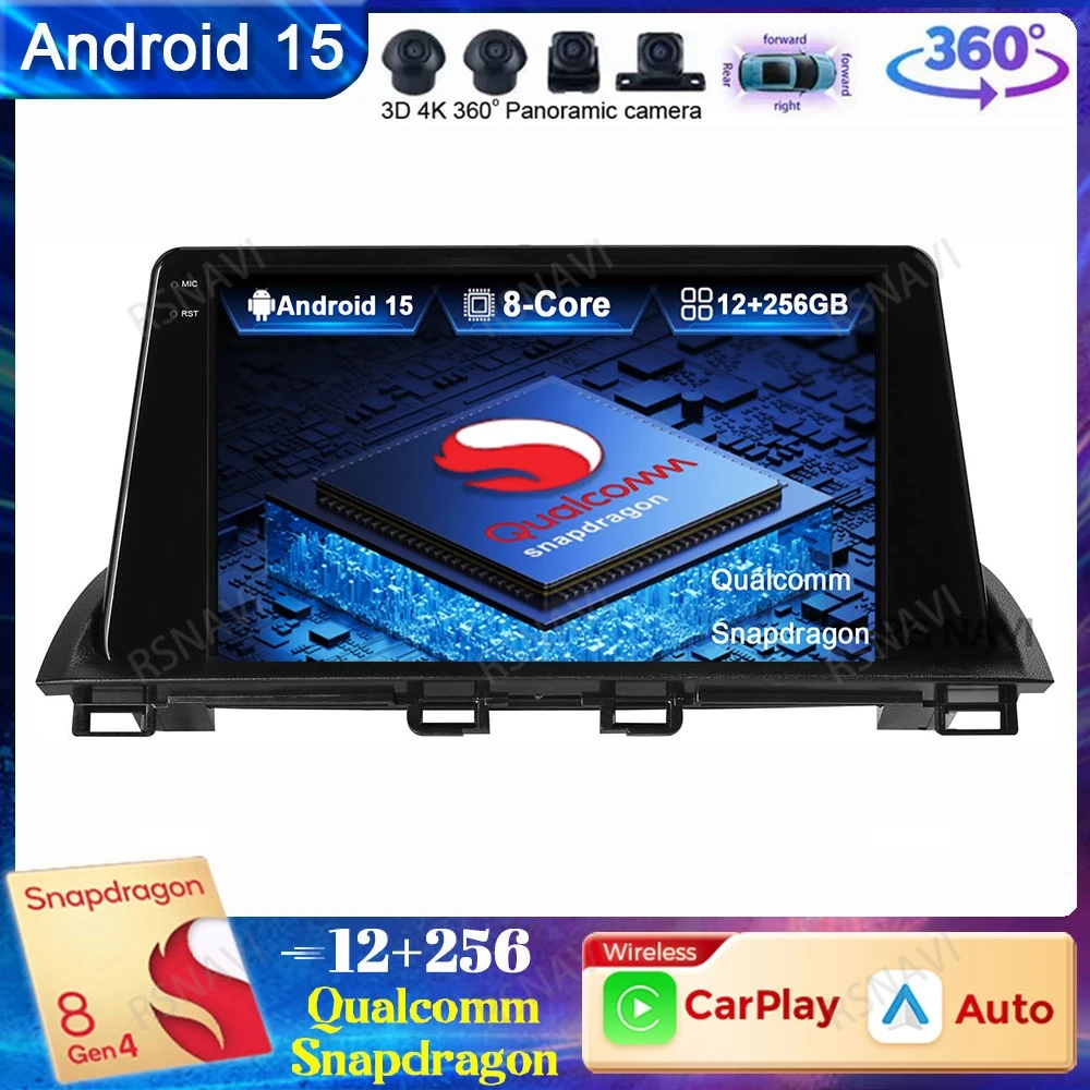 Android 15 Car Radio For Mazda 3 Axela 2014-2017 2018 2019 5G WIFI Multimedia Viedo Player Qualcomm DSP Head Unit QLED Autoradio
Android 15 Car Radio For Mazda 3 Axela 2014-2017 2018 2019 5G WIFI Multimedia Viedo Player Qualcomm DSP Head Unit QLED Autoradio