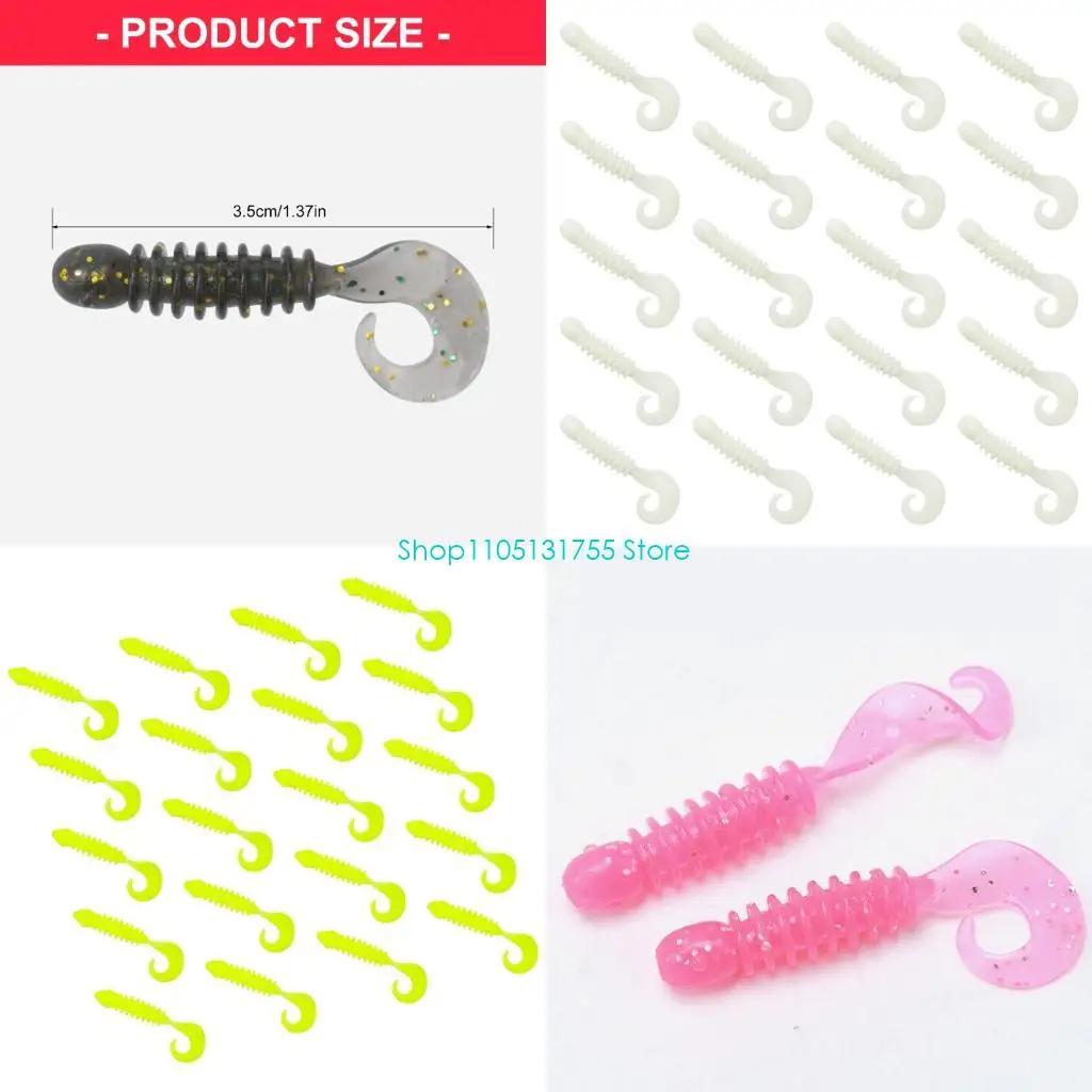 20pack Artificial Fishing Soft Lures Tackle High Elasticities Floating Lures for Multiple Techniques
20pack Artificial Fishing Soft Lures Tackle High Elasticities Floating Lures for Multiple Techniques