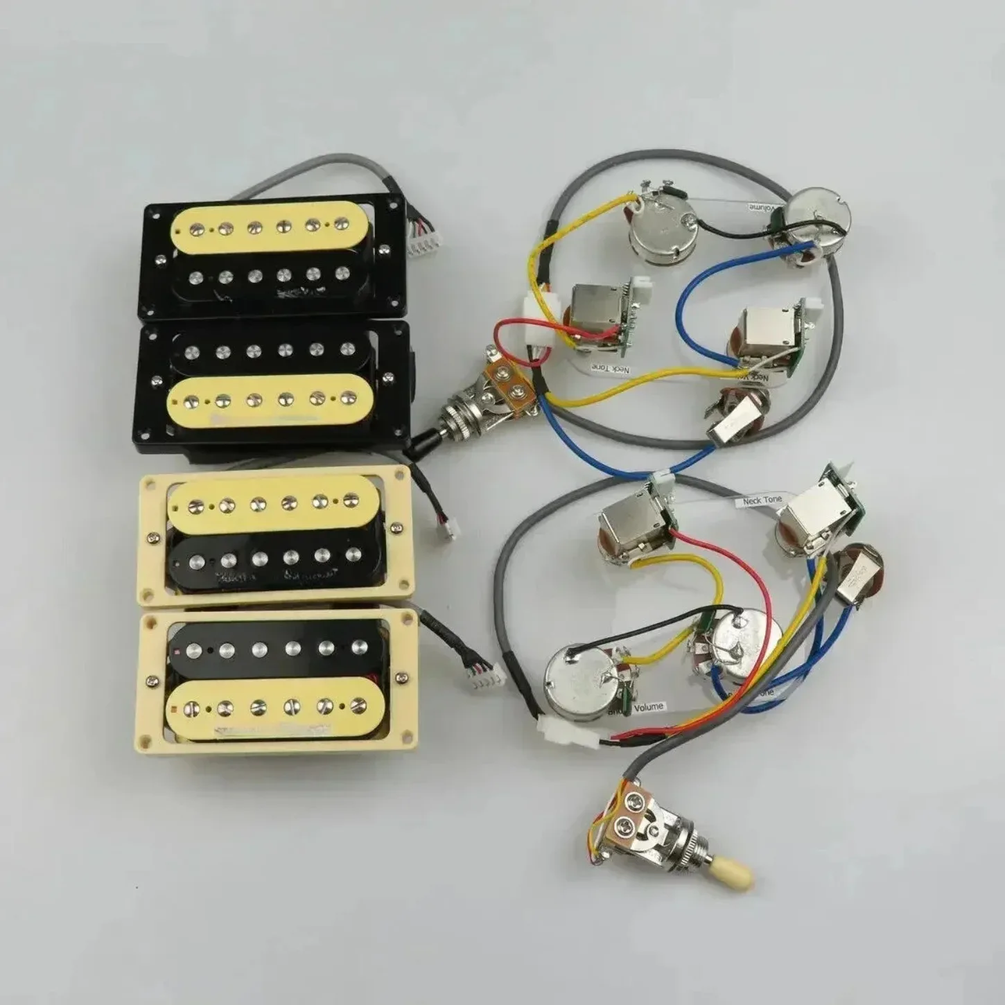 Coil Split Humbucker Pickups 4 Conductor 2V2T 3 Way Push Pull for LP Style Electric Guitar Replacement Accessories
Coil Split Humbucker Pickups 4 Conductor 2V2T 3 Way Push Pull for LP Style Electric Guitar Replacement Accessories