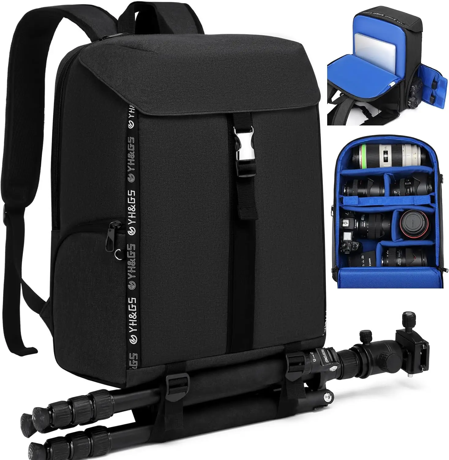 Professional Camera Backpack for DSLR/SLR & Mirrorless, Fits 15.6' Laptop, Travel Photography Bag
Professional Camera Backpack for DSLR/SLR & Mirrorless, Fits 15.6' Laptop, Travel Photography Bag