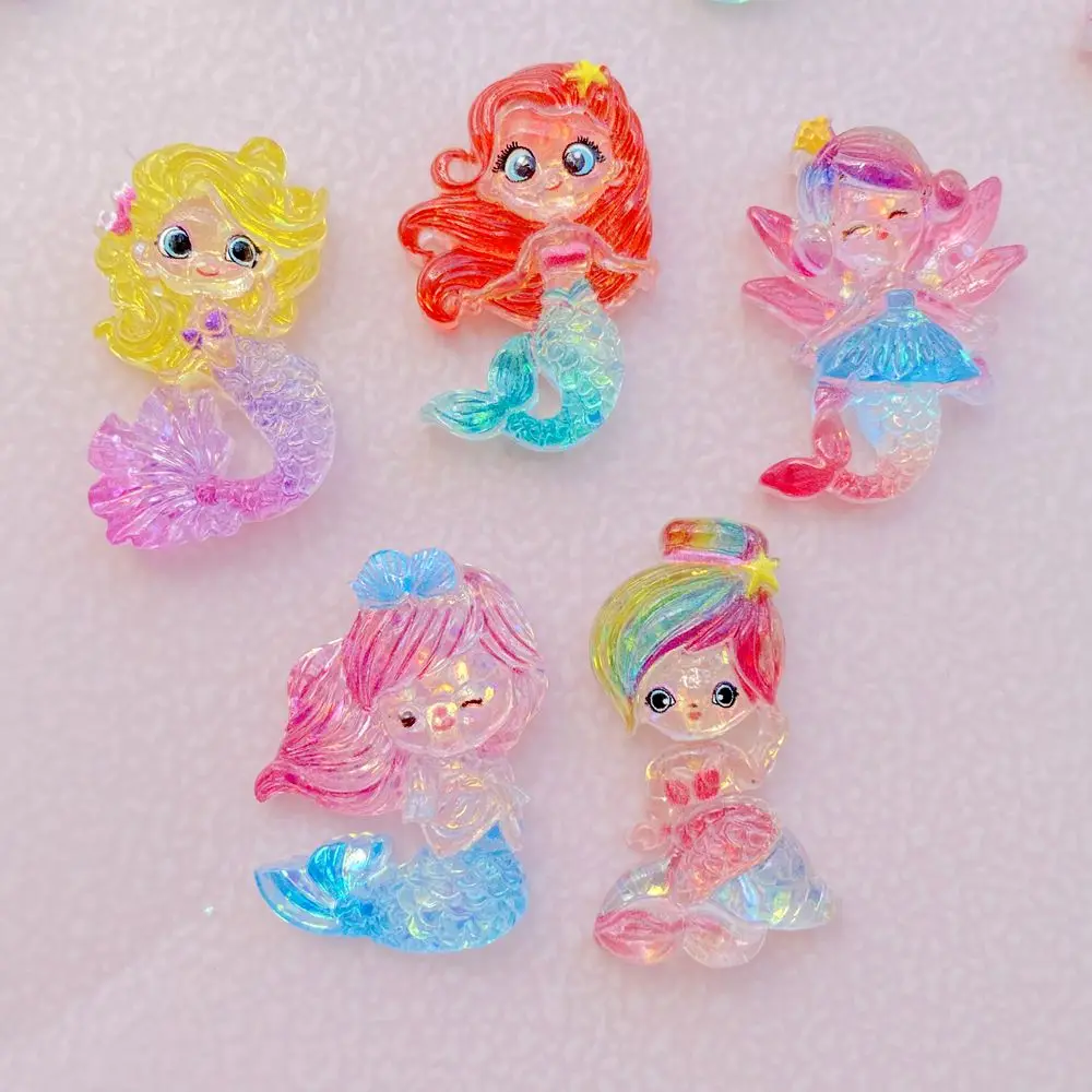 10 PCS Shiny colorful cartoon mermaid princess girl Resin Scrapbook DIY Jewelry Hairpin Headrope Decoration Crafts
10 PCS Shiny colorful cartoon mermaid princess girl Resin Scrapbook DIY Jewelry Hairpin Headrope Decoration Crafts