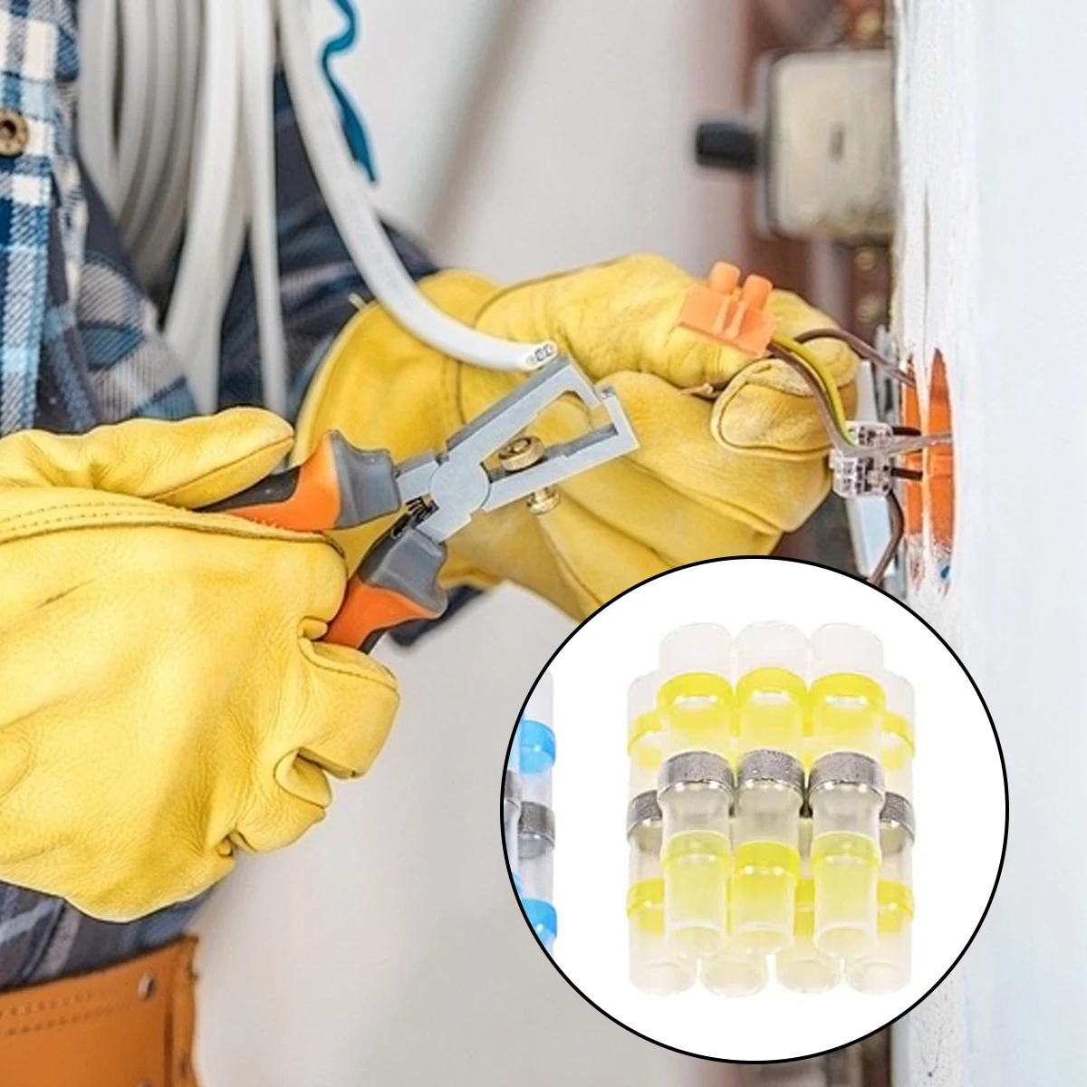 800Pcs Waterproof Heat Shrink Butt Crimp Terminals Solder Seal Electrical Wire Cable Splice Terminal Kit with Hot Air Gun
800Pcs Waterproof Heat Shrink Butt Crimp Terminals Solder Seal Electrical Wire Cable Splice Terminal Kit with Hot Air Gun