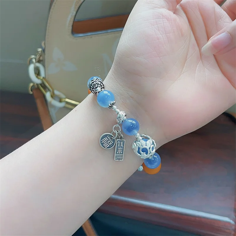 Sterling Silver Bracelet S925 For Woman Female Girl Agate Original Manual Lovers Retro Style Popular Fashion Jewelry
Sterling Silver Bracelet S925 For Woman Female Girl Agate Original Manual Lovers Retro Style Popular Fashion Jewelry