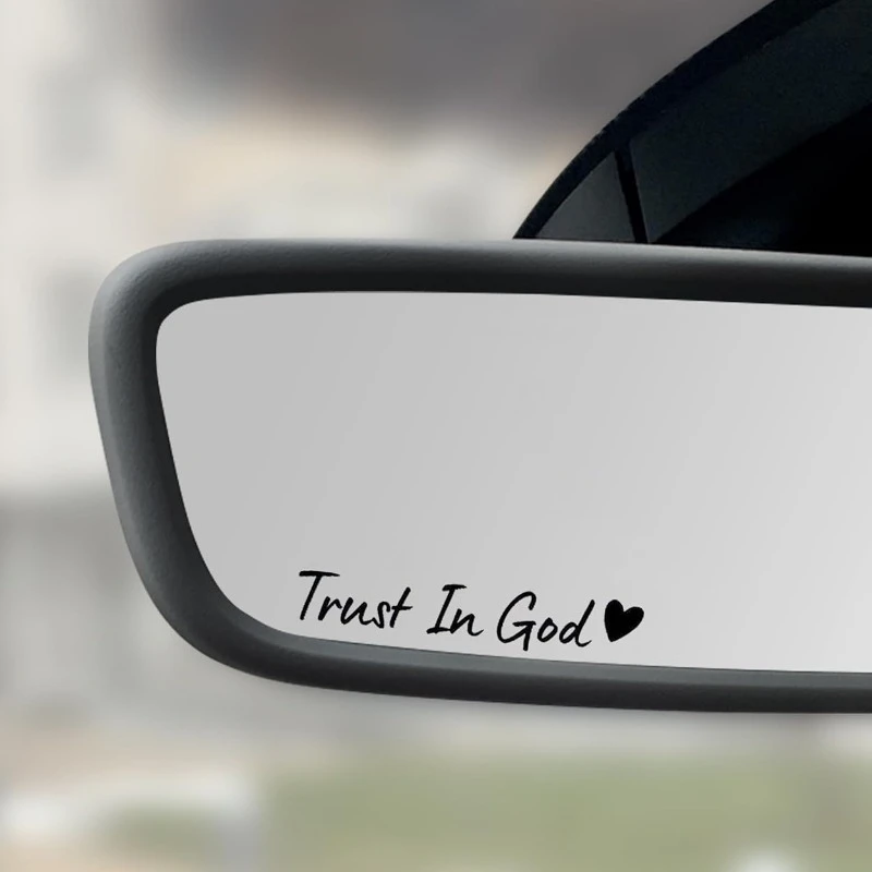 4PCS Trust in God Car Stickers Waterproof for Motorcycle Rearview Mirrors Auto Rearview Mirrors DIY Funny Vinyl Decals
4PCS Trust in God Car Stickers Waterproof for Motorcycle Rearview Mirrors Auto Rearview Mirrors DIY Funny Vinyl Decals