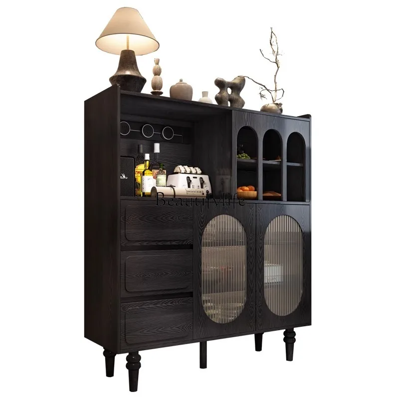 Medieval retro dining side cabinet integrated villa living room French solid wood American black dining room cabinet
Medieval retro dining side cabinet integrated villa living room French solid wood American black dining room cabinet
