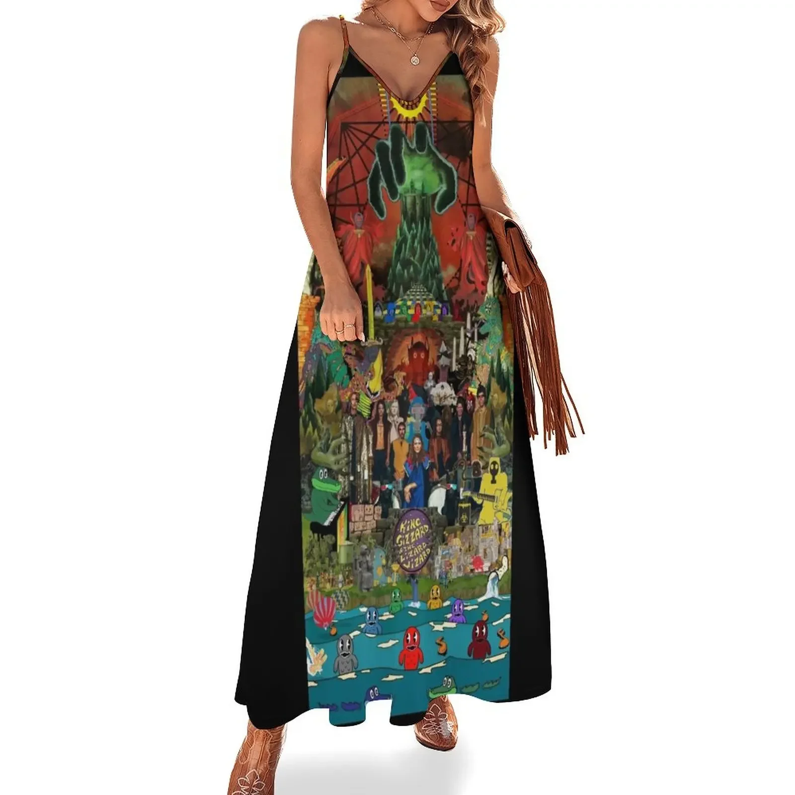 King Gizzard and the Lizard Wizard Collage - all proceeds to charity - King Gizzard's Altered Beasts Club Band Sleeveless Dress
King Gizzard and the Lizard Wizard Collage - all proceeds to charity - King Gizzard's Altered Beasts Club Band Sleeveless Dress